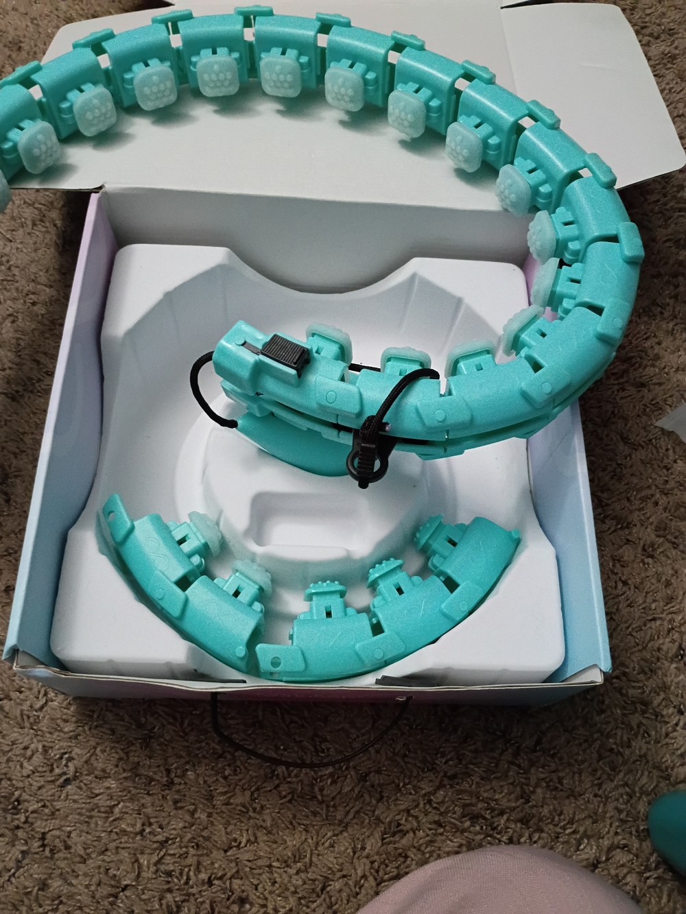 INFINITY HOOP Teal Fitness Ring With Sweat Band (S-XXL) - Picture 3 of 8